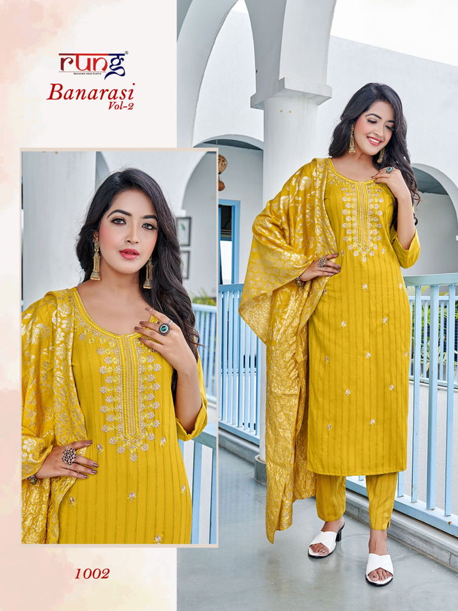 Banarasi Vol 2 By Rung Readymade Suits Catalog